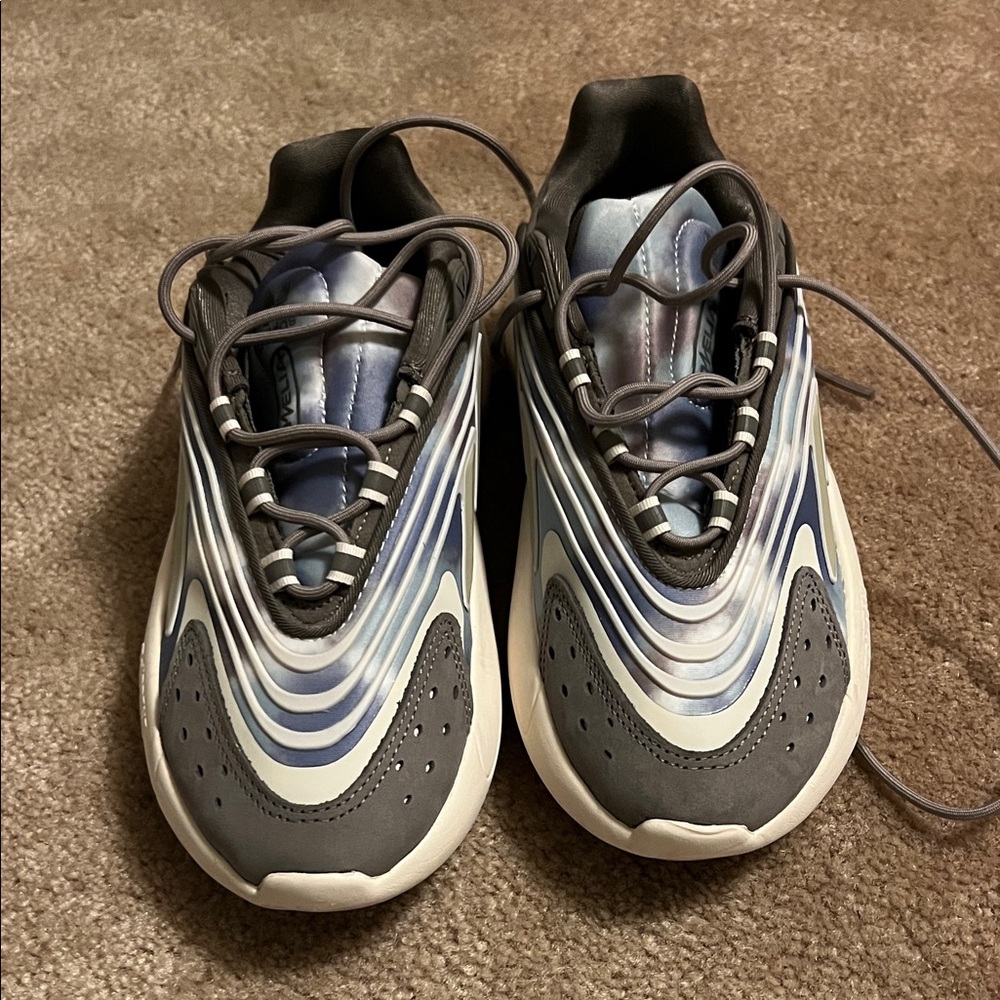 Adidas Gray and Blue Sneakers